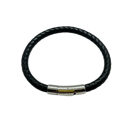 bracelet black leather for men1